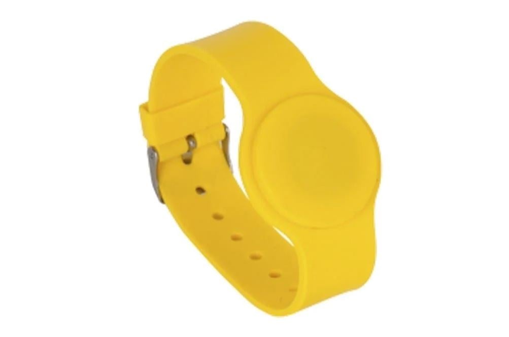 Bratara de proximitate din silicon cu catarama 125Khz, galbena, IDT-4009EM-YO 1 Bratara de proximitate din silicon cu catarama 125Khz, galbena, IDT-4009EM-YO