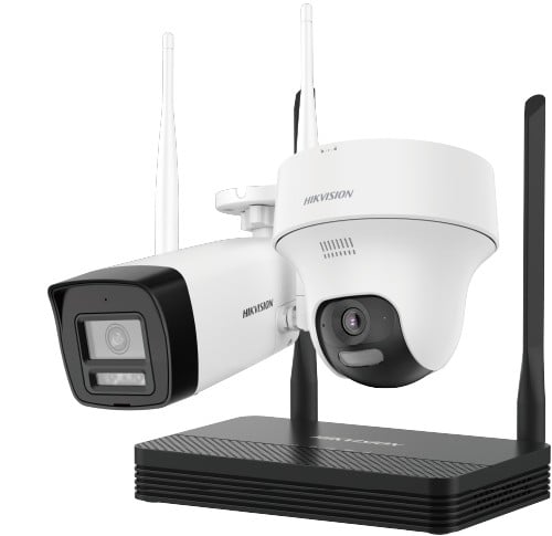 Kit supraveghere IP Wireless Hikvision HiLook EasyLink IKS-2044BTH-PH/W, 2 camere 4MP, NVS, IR 30m, microfon, difuzor, slot microSD 1 Kit supraveghere IP Wireless Hikvision HiLook EasyLink IKS-2044BTH-PH/W, 2 camere 4MP, NVS, IR 30m, microfon, difuzor, slot microSD