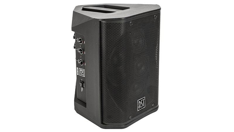 Boxa activa profesionala 120W RMS, 6.5 inch, 3 canale, BST Pro ASB-PRO, XLR, 2x RCA, Jack 6.3mm, Bluetooth, baterie Lithium-ion 2600mAh