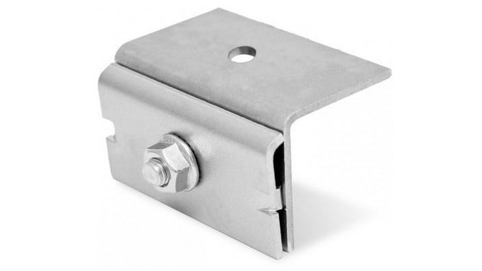 Clema cu falt dubla, pentru acoperis tabla, Solid Rail, K2 2001712, otel inoxidabil A2, latime 3.5mm 1 Clema cu falt dubla, pentru acoperis tabla, Solid Rail, K2 2001712, otel inoxidabil A2, latime 3.5mm