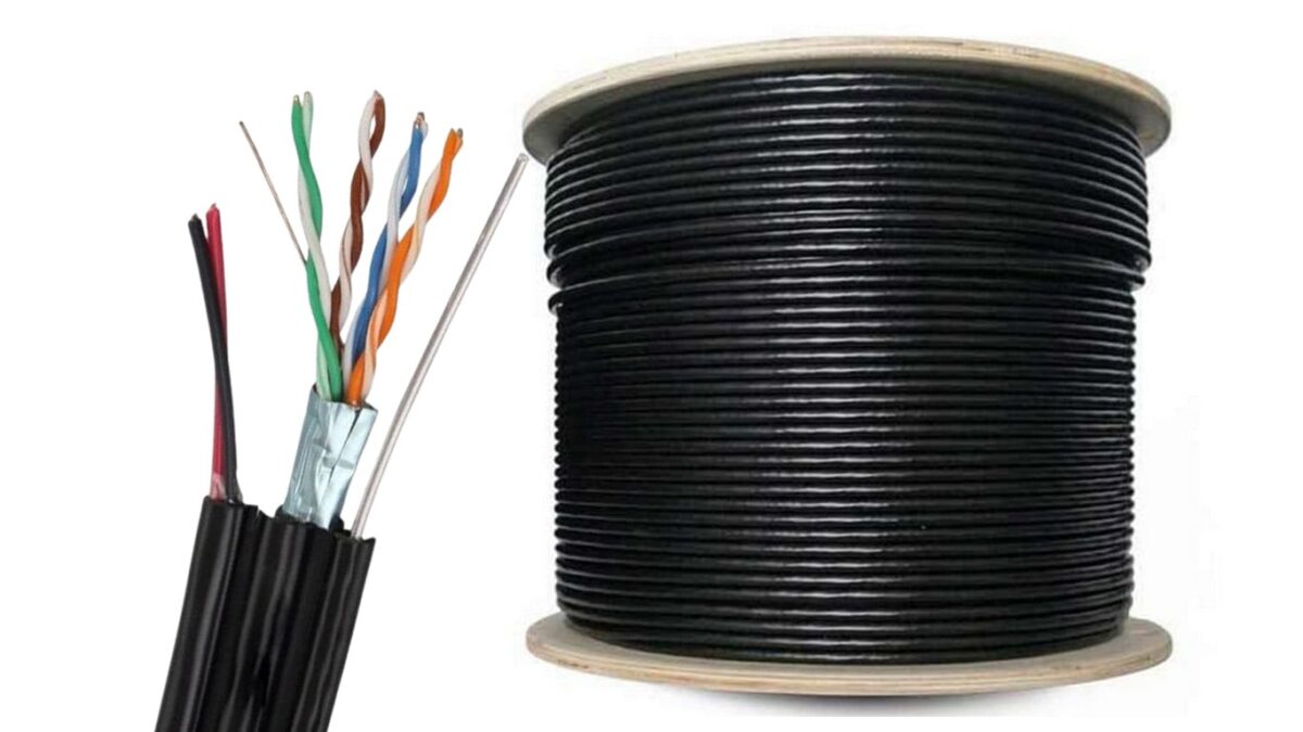 Cablu FTP, Cat5e, ecranat, alimentare 2x0.75mm, cupru, sufa de sustinere, FTPCUCAT5Q5SUFA+POWER 1 Cablu FTP, Cat5e, ecranat, alimentare 2x0.75mm, cupru, sufa de sustinere, FTPCUCAT5Q5SUFA+POWER