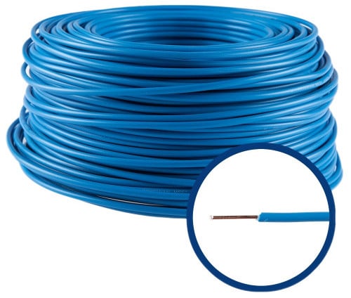 Conductor FY 1,5 mm, solid, 100 m, FY1.5-ALBASTRU 1 Conductor FY 1,5 mm, solid, 100 m, FY1.5-ALBASTRU