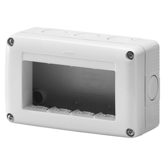 Carcasa modulara Gewiss GW27004, clasa izolatie II, IP40, IK07 1 Carcasa modulara Gewiss GW27004, clasa izolatie II, IP40, IK07