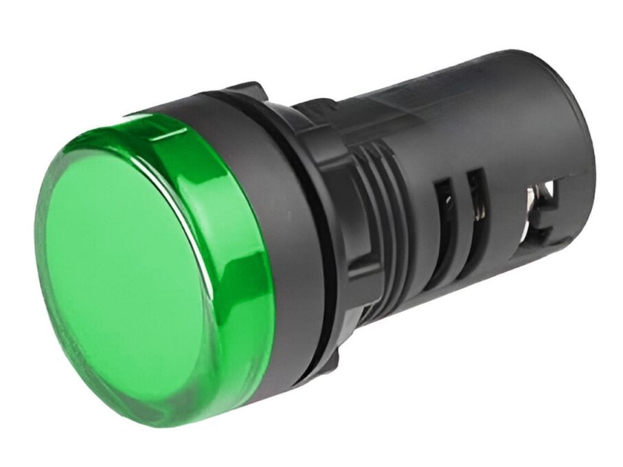 Lampa de semnalizare LED verde Freder LS-GR-D22/110V, 110V AC/DC, diametru montaj 22mm 1 Lampa de semnalizare LED verde Freder LS-GR-D22/110V, 110V AC/DC, diametru montaj 22mm