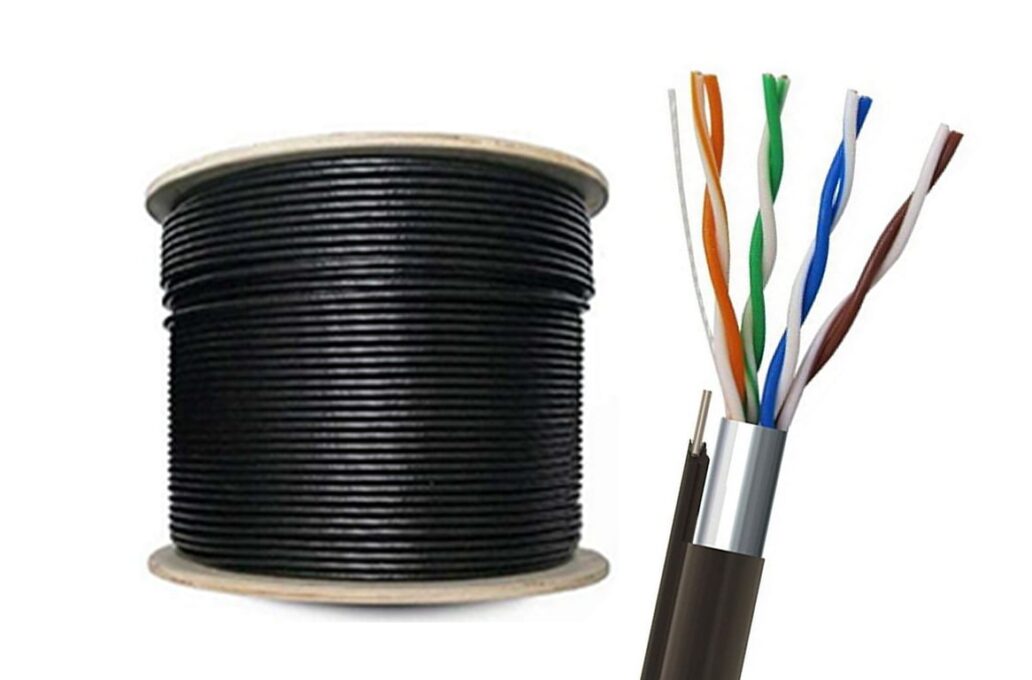 Cablu de retea FTP Cat5E cu sufa, cupru, 305 metri, Safer, SAF-FTP5S305-CU 1 Cablu de retea FTP Cat5E cu sufa, cupru, 305 metri, Safer, SAF-FTP5S305-CU