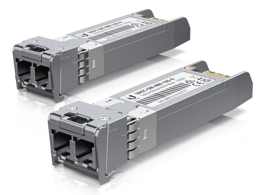 Set module fibra optica emisie receptie, 300m, 10Gbps, frecventa 850nm, UBIQUITI UACC-OM-MM-10G-D-2 1 Set module fibra optica emisie receptie, 300m, 10Gbps, frecventa 850nm, UBIQUITI UACC-OM-MM-10G-D-2