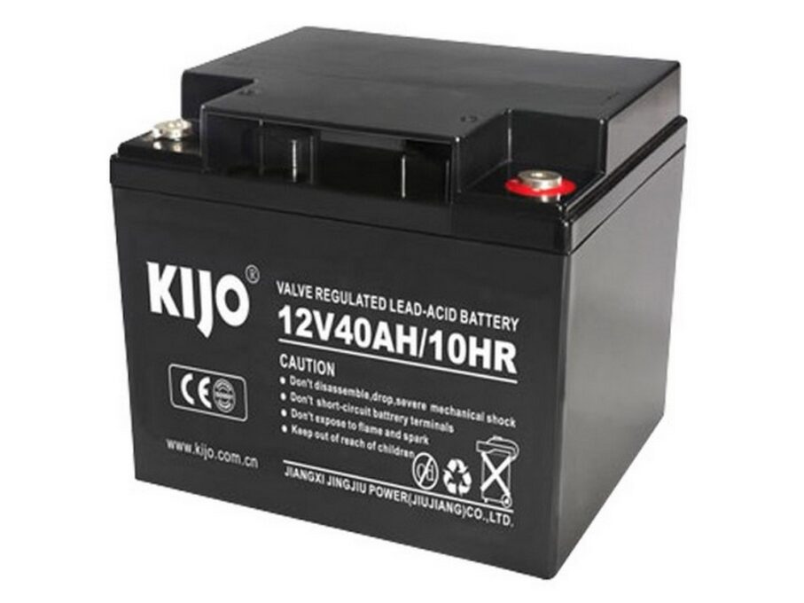 Acumulator KIJO, 12V 40Ah, M6, durata 10 ani, pentru UPS si sisteme solare, JM12-40