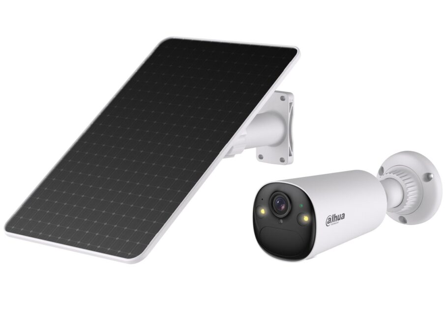 Camera cu slot SIM, panou solar si baterie Dahua Apollo Bullet C1 4G, KIT/BF4CP-4G-0210B-XL/M0508, 4MP, Alarma, Audio, slot microSD, IP66