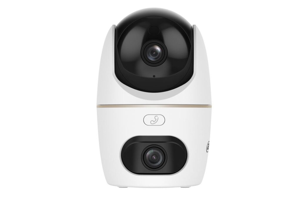 Camera wireless Dahua H5D-5F Hero Dual, 2 lentile 5MP+5MP, IR si LED alb, Alarma, Audio bidirectional, Wi-Fi 6, IPC-H5D-5F