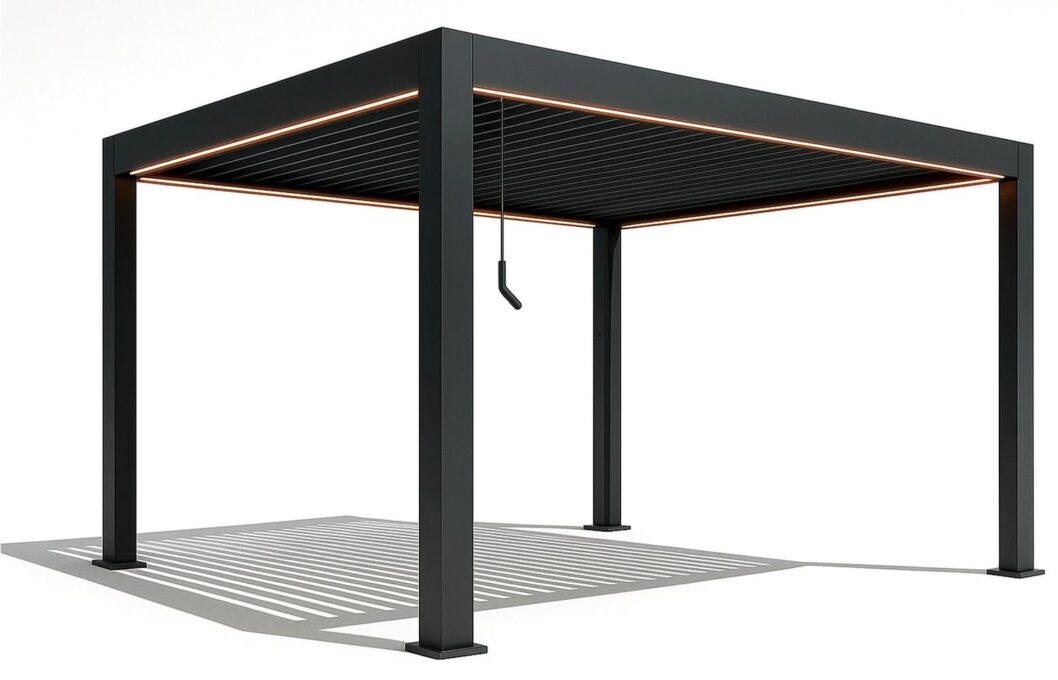 Pergola bioclimatica Virtuoso 23-820/LED, 3000x4000mm, LED, acoperis reglabil, aluminiu 1 Pergola bioclimatica Virtuoso 23-820/LED, 3000x4000mm, LED, acoperis reglabil, aluminiu