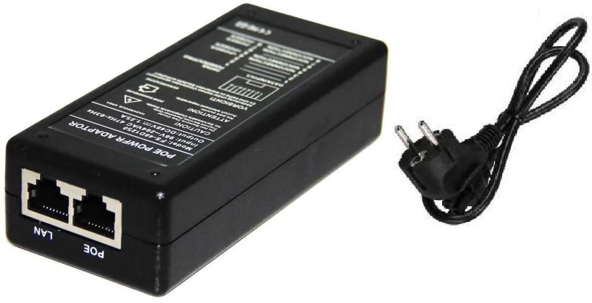 Injector POE 24W 48V pasiv POE48V2A 1 Injector POE 24W 48V pasiv POE48V2A