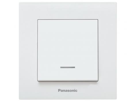 Intrerupator cu LED normal/deschis cu montaj incastrat, IP 20, Karre Plus Panasonic P-KP1L 1 Intrerupator cu LED normal/deschis cu montaj incastrat, IP 20, Karre Plus Panasonic P-KP1L