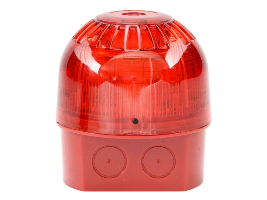 Sirena conventionala incendiu cu flash Inim IS0020RE, 94-106dB, 32 tonuri, culoare rosie, IP65, EN-54-3