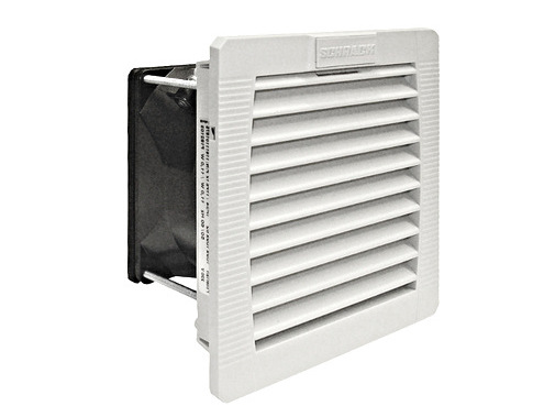 Ventilator cu filtru, 230V AC, 61mc/h, 145x 145x 70mm, gri deschis, IP54, Schrack IUKNF2523A