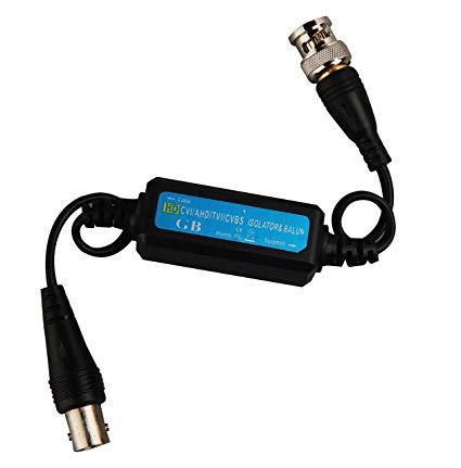 Izolator de bucla la masa pentru coaxial HD-TVI/HD-CVI/AHD/Analog CVBS, B1L 1 Izolator de bucla la masa pentru coaxial HD-TVI/HD-CVI/AHD/Analog CVBS, B1L