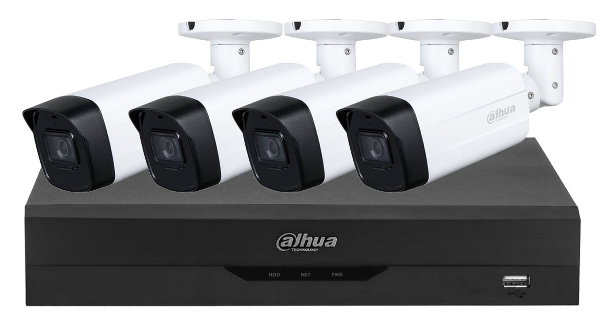 Kit camere supraveghere exterior profesionale 4 camere IR 80M, lentila 3.6 mm, DVR WizSense, Dahua KIT-DAH-1080-80-I3 1 Kit camere supraveghere exterior profesionale 4 camere IR 80M, lentila 3.6 mm, DVR WizSense, Dahua KIT-DAH-1080-80-I3