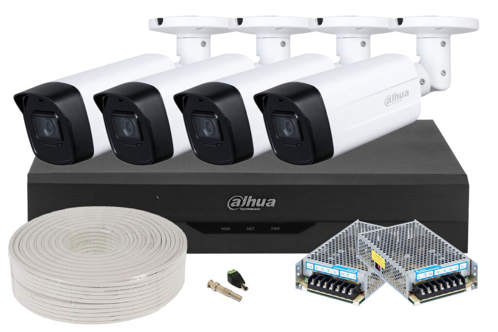 Kit supraveghere video pentru exterior, 2MP FULL HD, IR 80m, lentila 3.6mm, KIT-DAH-1080-80-I3-ACC 1 Kit supraveghere video pentru exterior, 2MP FULL HD, IR 80m, lentila 3.6mm, KIT-DAH-1080-80-I3-ACC