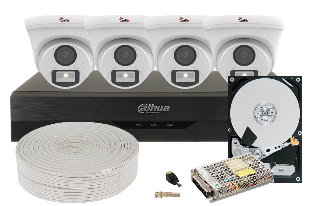 Kit de supraveghere pentru interior complet, 4 camere de interior, Full Color, 2K, Iluminare cu LED 20m, Dahua KITDH-4X5MPHDD-I3 1 Kit de supraveghere pentru interior complet, 4 camere de interior, Full Color, 2K, Iluminare cu LED 20m, Dahua KITDH-4X5MPHDD-I3