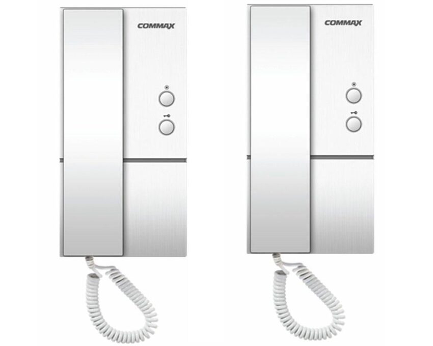 Set doua posturi de interior interfon audio, 2 familii, montaj aparent, alb, Commax DP-SBA