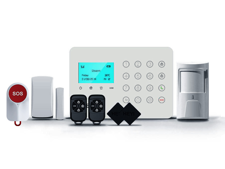 Kit sistem de alarma Wireless GSM, 2 zone, RFID si buton de panica, Heyi KIT-HEYI-H7-SOS 1 Kit sistem de alarma Wireless GSM, 2 zone, RFID si buton de panica, Heyi KIT-HEYI-H7-SOS