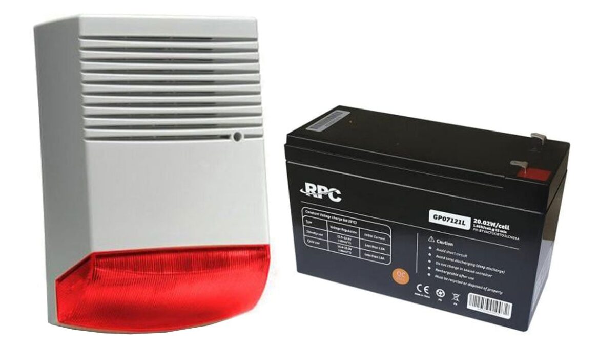 Kit sirena exterior BS1 si acumulator, KITBS1-AC 1 Kit sirena exterior BS1 si acumulator, KITBS1-AC