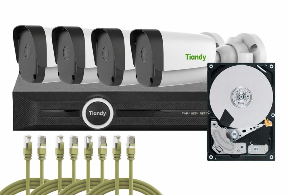 Kit supraveghere complet exterior Tiandy PoE, 4MP, Audio, IP67, Kit-Tia4MPEDUALPOEF 1 Kit supraveghere complet exterior Tiandy PoE, 4MP, Audio, IP67, Kit-Tia4MPEDUALPOEF