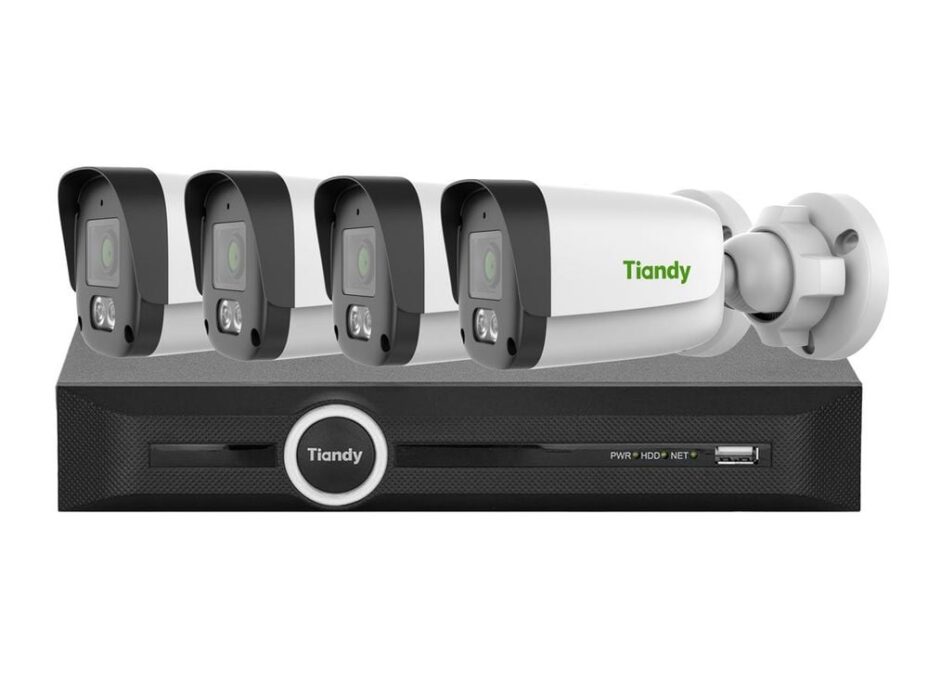 Kit supraveghere IP PoE Tiandy, 4 camere, 5MP, NVR 10 canale, KIT-TN5MPOE 1 Kit supraveghere IP PoE Tiandy, 4 camere, 5MP, NVR 10 canale, KIT-TN5MPOE
