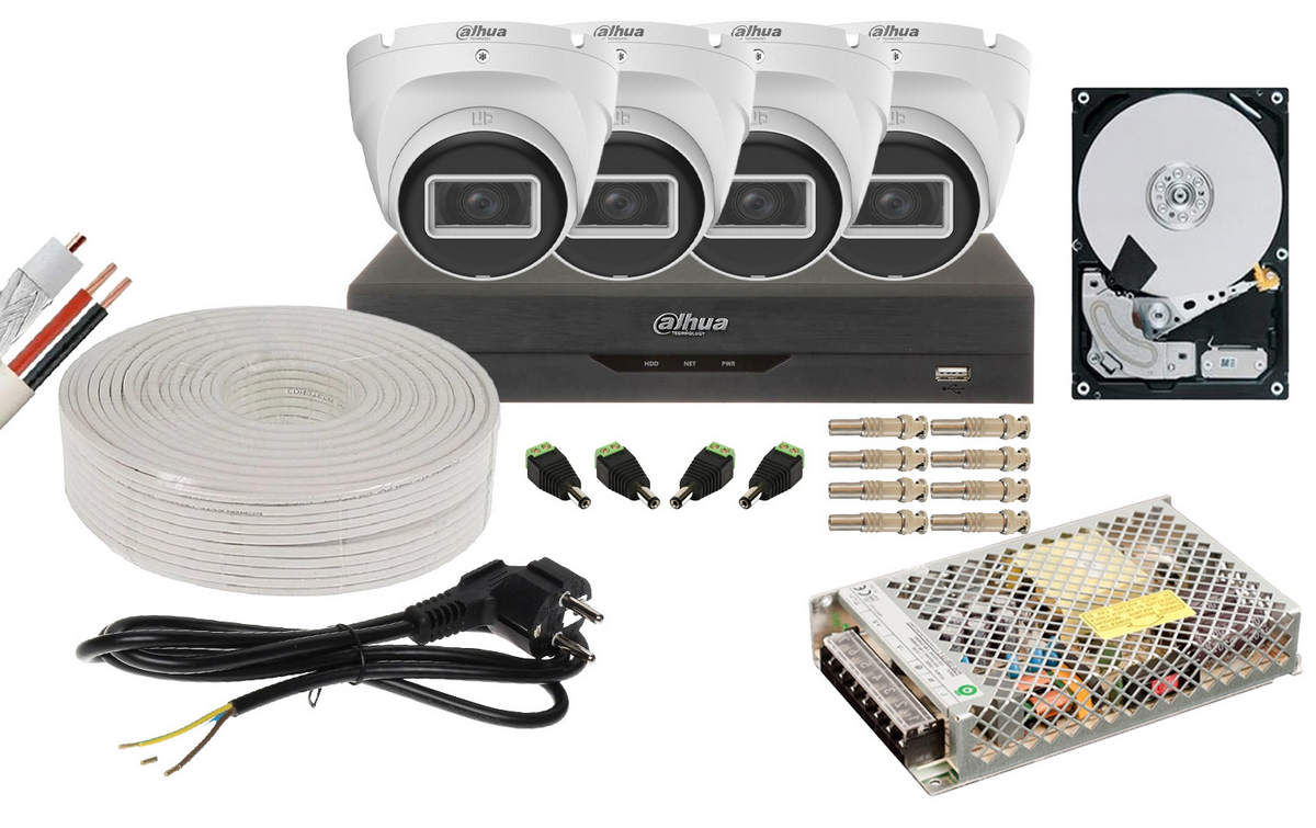 Kit supraveghere video complet cu 4 camere interior Full HD Dahua KIT4I22-2TB-TW-DH 1 Kit supraveghere video complet cu 4 camere interior Full HD Dahua KIT4I22-2TB-TW-DH