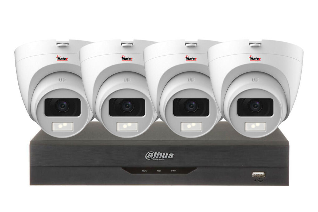 Sistem de supraveghere 4 camere dome de 5MP, IR 20m, KIT4INT5MPX 1 Sistem de supraveghere 4 camere dome de 5MP, IR 20m, KIT4INT5MPX