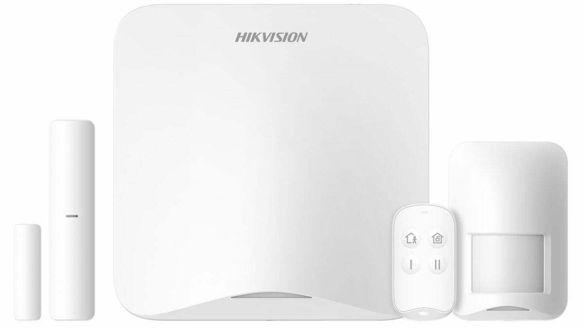 Kit alarma wireless HiLook ALARM-A201PS-KIT2-16WE, Wi-Fi, 4G, 868 MHz, centrala, telecomanda, senzor PIR, contact magnetic