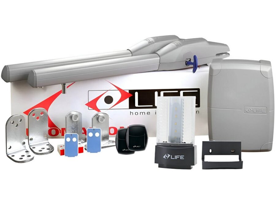 Kit automatizare poarta batanta 2x3 metri Life, OPTIMO2 24 XL