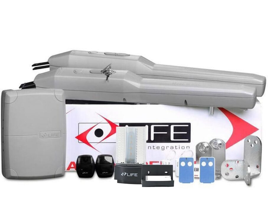 Kit automatizare poarta batanta 2x5 metri Life Optimo5 1 Kit automatizare poarta batanta 2x5 metri Life Optimo5