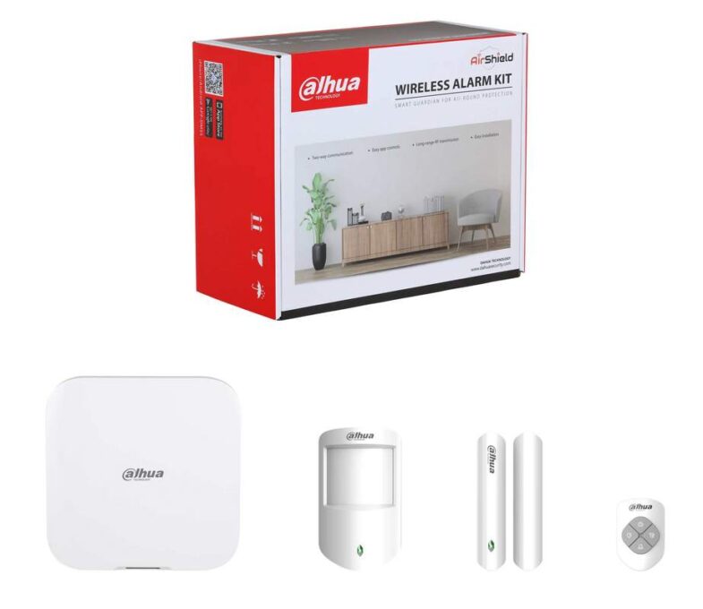 Kit de alarma wireless Dahua ARC3800H-03-W2(868), frecventa 868MHz, Wi-Fi/LAN, senzor PIR, 150 zone, telecomanda inclusa 1 Kit de alarma wireless Dahua ARC3800H-03-W2(868), frecventa 868MHz, Wi-Fi/LAN, senzor PIR, 150 zone, telecomanda inclusa