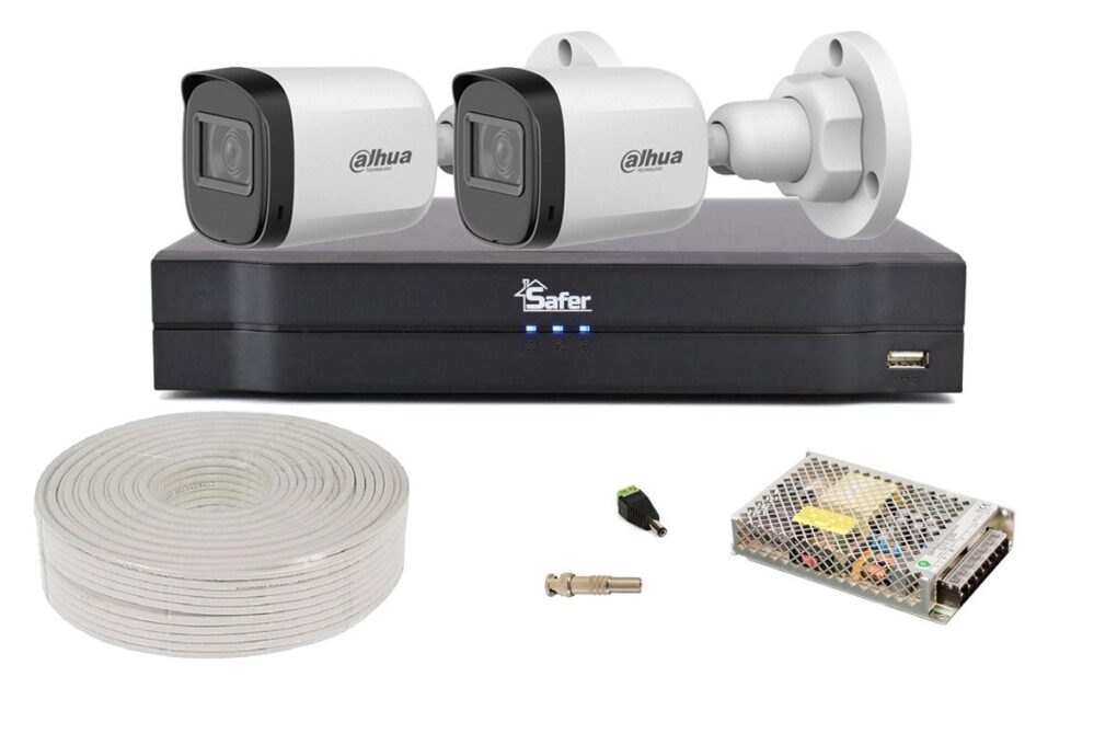 Kit supraveghere video 2 camere, FULL HD, IR 30m, DVR 4 canale, SAF-2XEB1A21 1 Kit supraveghere video 2 camere, FULL HD, IR 30m, DVR 4 canale, SAF-2XEB1A21