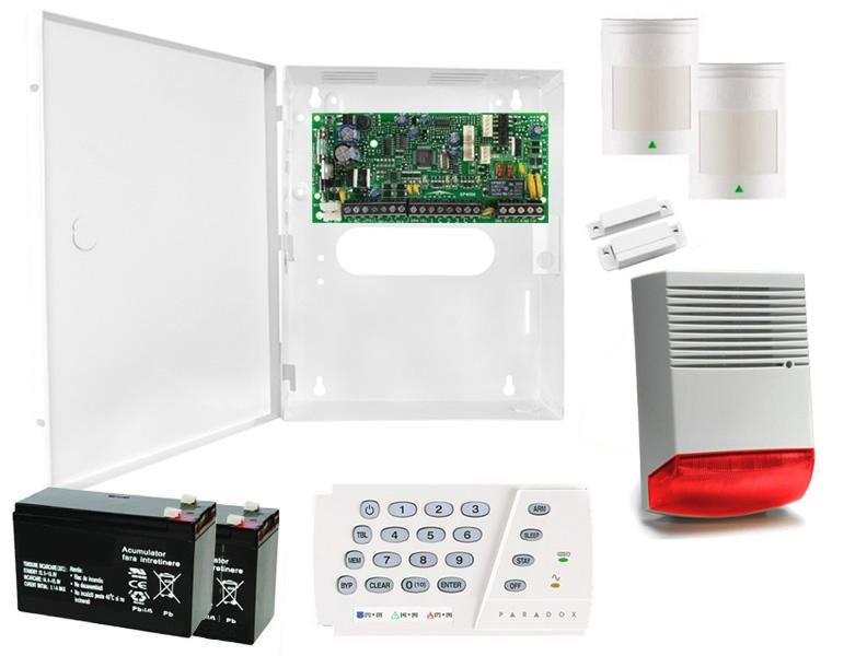 Sistem de alarma Paradox 3 zone cu sirena de  exterior KIT SP4000 EXT