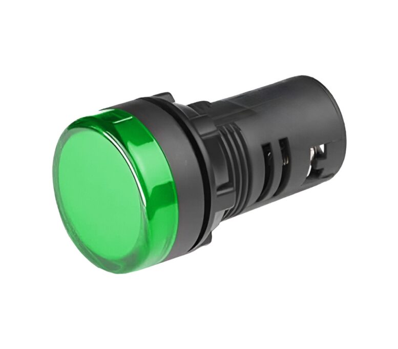 Lampa de semnalizare LED verde Freder LS-GR-D22/12V, 12V AC/DC, diametru montaj 22mm 1 Lampa de semnalizare LED verde Freder LS-GR-D22/12V, 12V AC/DC, diametru montaj 22mm
