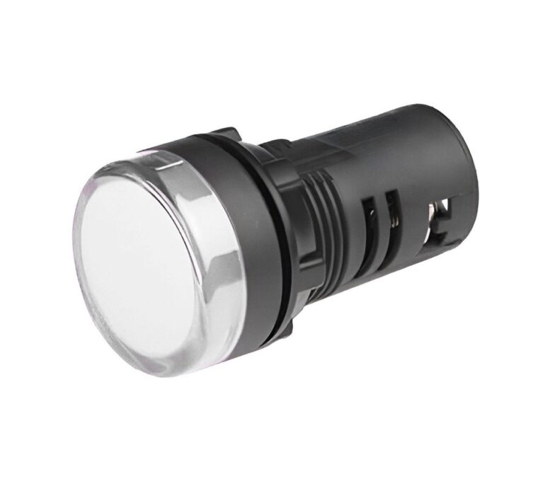 Lampa de semnalizare cu LED, 24V AC sau DC, diametru 22mm, alb, Freder LS-WH-D22/24V 1 Lampa de semnalizare cu LED, 24V AC sau DC, diametru 22mm, alb, Freder LS-WH-D22/24V