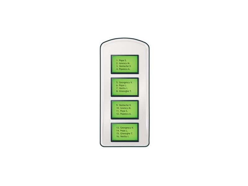 Lista de locatari pentru interfonie scara de bloc ELECTRA PLL.42I, ecrane luminate, montaj aparent 1 Lista de locatari pentru interfonie scara de bloc ELECTRA PLL.42I, ecrane luminate, montaj aparent