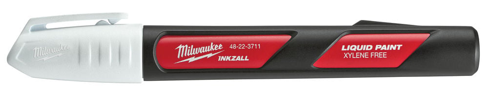 Marker cu vopsea Milwaukee INKZALL, permanent, rezistent la apa, varf acrilic, alb, 48223711 1 Marker cu vopsea Milwaukee INKZALL, permanent, rezistent la apa, varf acrilic, alb, 48223711