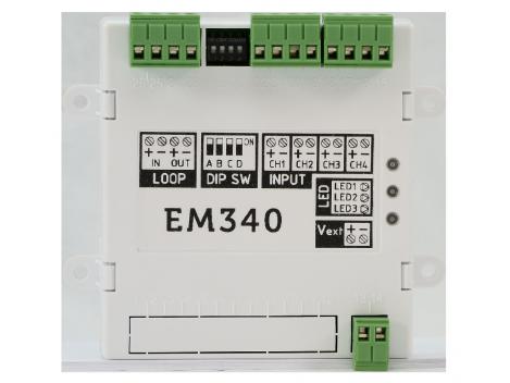 Modul adresabil 4 intrari Inim EM340 1 Modul adresabil 4 intrari Inim EM340