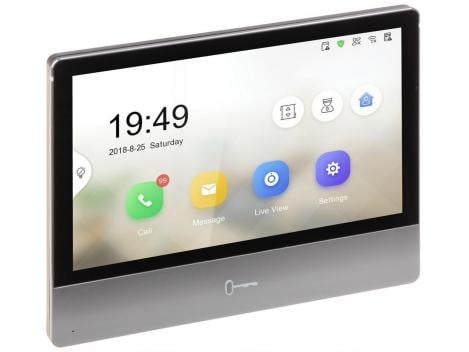 Monitor videointerfon TCP/IP 7 inch, touchscreen, Wi-Fi, standard PoE, Hikvision DS-KH8350-WTE1 1 Monitor videointerfon TCP/IP 7 inch, touchscreen, Wi-Fi, standard PoE, Hikvision DS-KH8350-WTE1