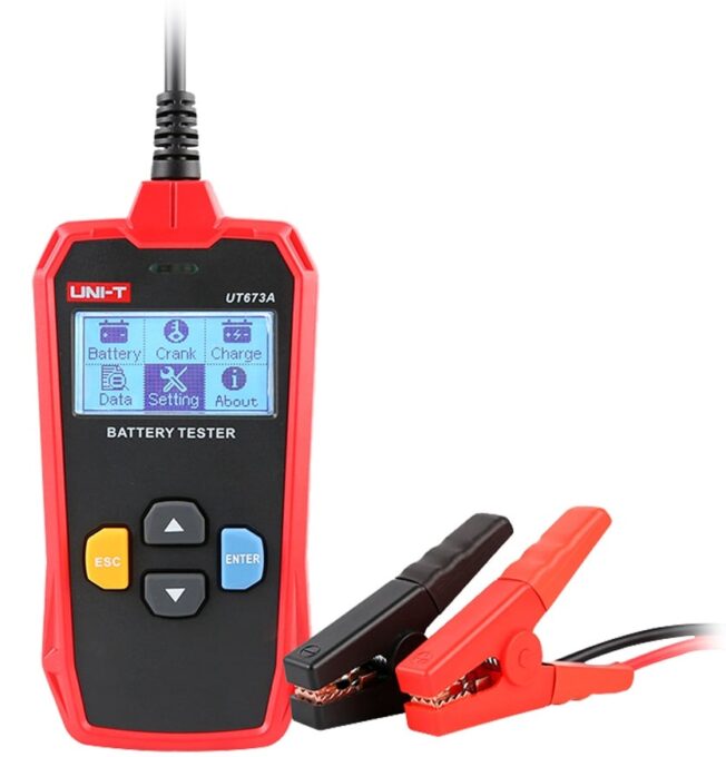 Tester pentru baterii 12/24V UNI-T UT673A 1 Tester pentru baterii 12/24V UNI-T UT673A