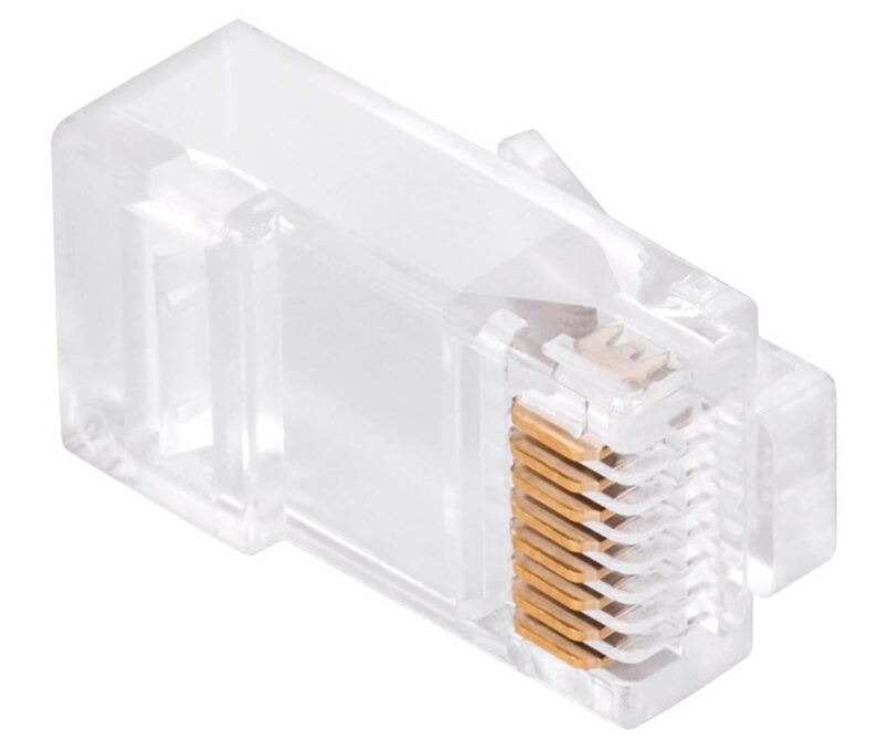 Mufa RJ45 cu 8 pini 8P8C Cat 6E, TEL0072LP 1 Mufa RJ45 cu 8 pini 8P8C Cat 6E, TEL0072LP