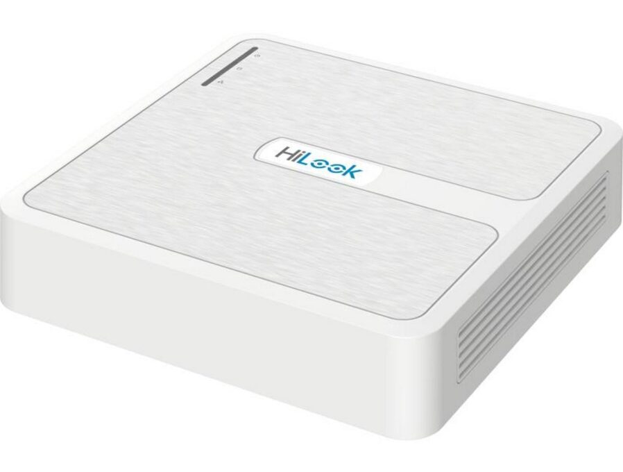 NVR 4 canale Hikvision HiLook NVR-104H-D/4P(D), pana la 6MP, 4x PoE, latime banda 60 Mbps, 1 port SATA