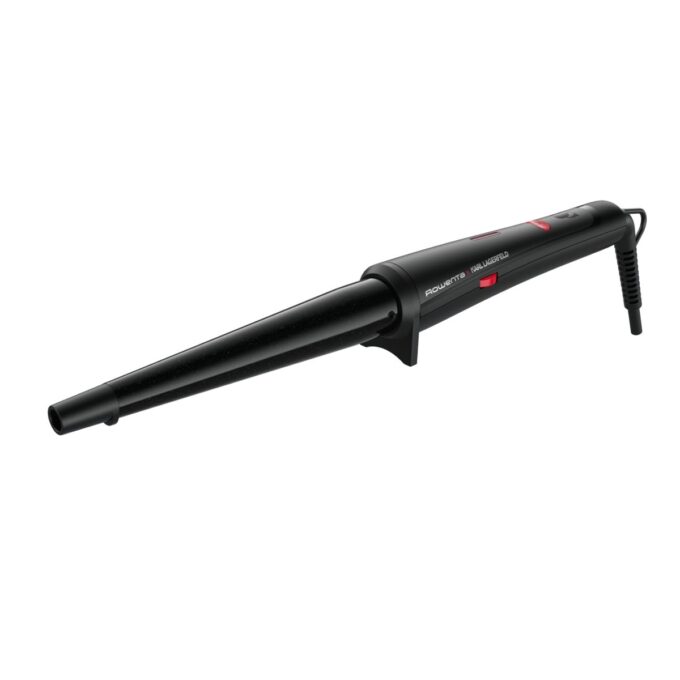 Ondulator de păr conic Rowenta Karl Lagerfeld CF324LF0  înveliș  Keratin & Glow  120-200 °C  mănușă de protecție  negru&roșu