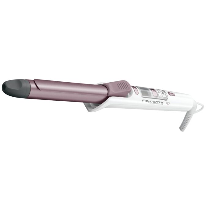 Ondulator de păr Rowenta Premium Care Precious Curls CF3460F0  8 trepte de temperatură 130 - 200 °C  Cronometru  Cashmere Keratin  alb