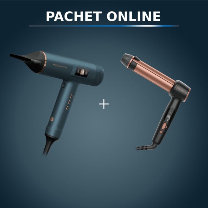 Pachet PROMO Uscator de par Rowenta Maestria For You HY9430E0 & Ondulator de par Rowenta Twist Curl CF4620E0