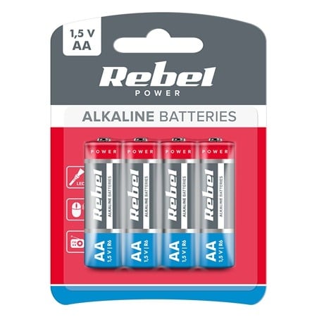 Baterii alcaline 1.5V AA-LR6 / BLISTER, 4 baterii in SET, BAT0061B 1 Baterii alcaline 1.5V AA-LR6 / BLISTER, 4 baterii in SET, BAT0061B