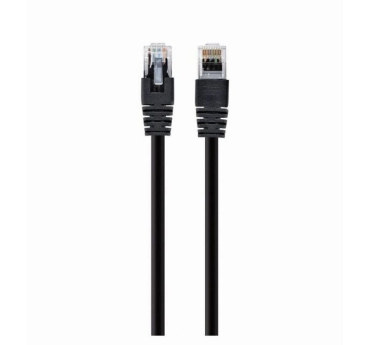 Patch cord UTP Cat5e, 0.5m, negru, AWG26, Cupru-Aluminiu, Gembird SP-PT-CAT5-0.5M-BK 1 Patch cord UTP Cat5e, 0.5m, negru, AWG26, Cupru-Aluminiu, Gembird SP-PT-CAT5-0.5M-BK
