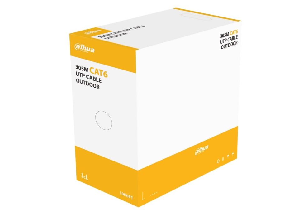 Cablu UTP CAT6, Conductor cupru, 23 AWG, 305m, Dahua PFM920-6U 1 Cablu UTP CAT6, Conductor cupru, 23 AWG, 305m, Dahua PFM920-6U